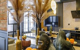 APARTAMENT CHICAGO - stylowy apartament z KLIMATYZACJĄ o bardzo wysokim standardzie w centrum miasta, z prywatnym zadaszonym parkingiem - IZBY PODHALAŃSKIE